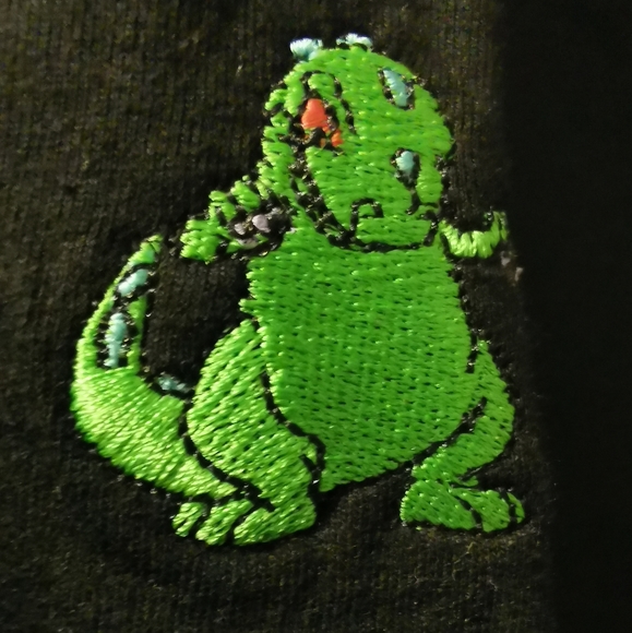 🎁🆕 Rugrats Reptar Embroidered Tee Navy US S - Picture 4 of 7